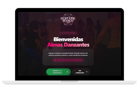 Sitio web de Ecstatic Dance Chile